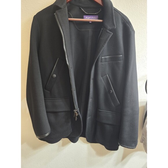 Ralph Lauren Purple Label Utility Jacket in Black Size Medium - Picture 1 of 16